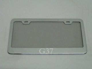 Infiniti *G37* chrome metal license plate frame +screw caps (Fits G37 