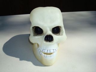 Black Light Glow in the Dark SKULL Head Skeleton Halloween Party Prop 