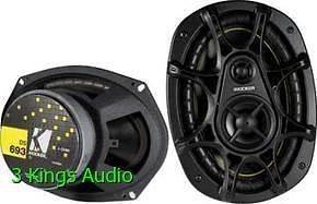   PAIR 2011 (2) KICKER DS693 6x9 280W 3 Way Car Audio Speakers 11DS693