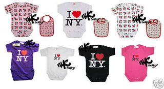 Love NY Baby Onesie Romper Boys Girls Authentic NYC