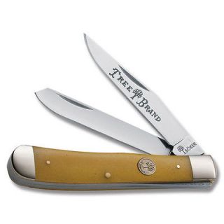   Boker Tree Brand pocket knife Classic Trapper yellow bone Free