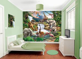 Jungle Adventure Walltastic Wallpaper Mural for Kids bedrooms
