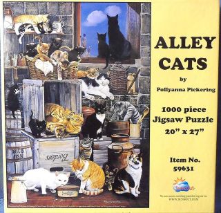 SUNSOUT Puzzle ALLEY CATS 1000 Pieces Pollyanna Pickering