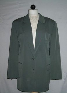 115 Beautiful Linda Allard Ellen Tracy green gray jacket 6