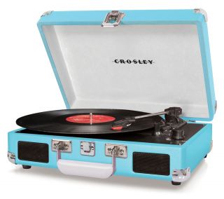 Crosley Suitcase Portable Turntable Record Player With Stereo Speakers 