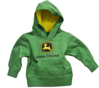 John Deere Infant Pullover Classic Logo Hooded Sweatshirt Baby Green