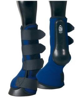 German Over Reach and Brushing Combination Turnout/Riding Boot Blue or 