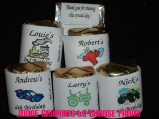   ~ Construction ~ Tractor ~ Nugget Candy Bar Wrappers Party Favors