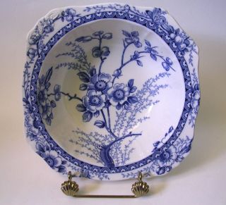 Vintage Alfred Meakin Medway Design Serving Bowl Blue & White