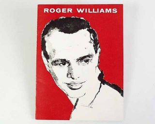 1960s ROGER WILLIAMS Signed Piano Concert Program Autograph Original 