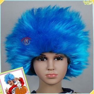 Thing1 thing2 Blue Halloween Kids children Baby wig (fits from infants 