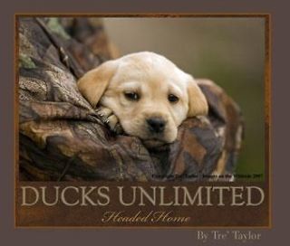 Ducks Unlimited T Shirt Camo Headed Home Lab Puppy NWT