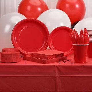   Paper Plates Napkins Cups Cutlery Streamers Tablecloth Utensils