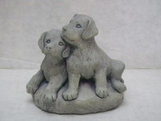 Mt St Helens Volcanic Ash Labrador Puppy Dog Sculpture Figurine