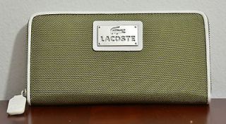 Lacoste  New Antares Womens Zip Around Large Wallet Black New with 
