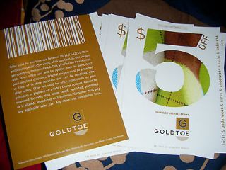 10 GoldToe coupons $5.00 off $25.00 Use at Kohls EXP 12/31/2012