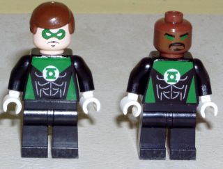 Superhero custom Green Lantern Lego minifigs Hal Jordan & John Stewart