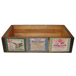 Vintage Remington Shell Label Wood Crate Box