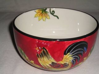 MAXCERA KING ROOSTER RED SOUP BOWL NEW