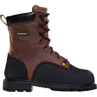 LACROSSE 8 HIGHWALL MINER ST BROWN BOOTS (work shoes safety footwear)