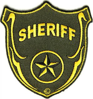 SHERIFF SHIELD Police Law Enforcement NEW Embroidered Biker Vest Patch 