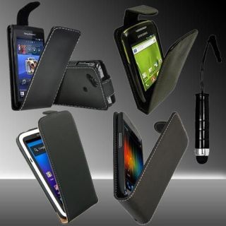 Leather Flip Case + 2x Screen Protectors + Mini Stylus For Various 
