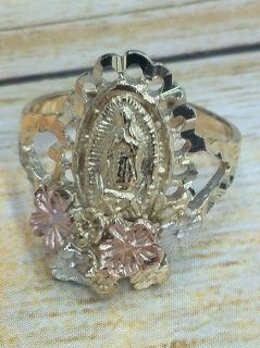 Virgen de Guadalupe Gold Plated Ring