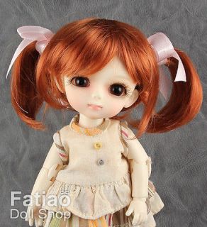 New Dollfie Lati Yellow 5 6 Ponytail Doll Wig Carrot