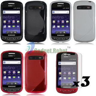 GEL CASE COVER+SCREEN PROTECTOR for. Samsung ADMIRE ROOKIE VITALITY 