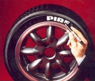 Tyreart Tyre Marker, Paint in a Pen, BLACK colour lettering 
