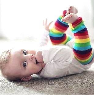 Rainbow New Baby Toddler Leg Warmer Cover Socks 0 36M Children Socks