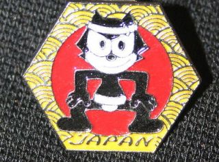   CAT lapel pin, in Japan wearing a sumo wrestler costume vintage PIN