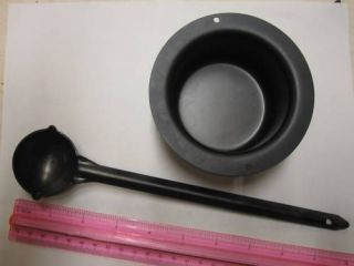lb STEEL MELTING POT AND LADLE FOR LEAD SINKERS MOLD