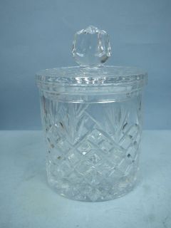 Lead Crystal Bisque Jar/Cookie Jar   Stunning