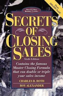   Sales by Charles B. Roth and Roy Alexander 1997, Paperback