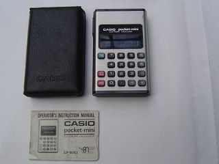   Casio pocket mini CP 801C Made In Japan calculator retro needs repair