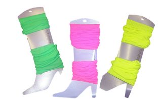 Claires Neon Leg Warmers, New Three colour choice.
