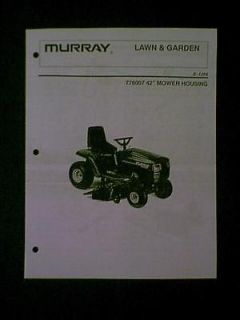 MURRAY RIDING MOWER 42 DECK S 1254 776007 PARTS MANUAL