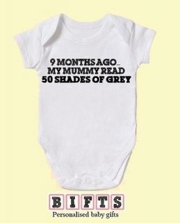   funny baby vest / grow / bodysuit newborn gift 50 shades of grey