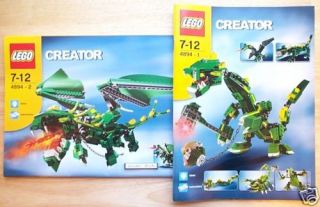 Lego 4894 INSTRUCTION BOOK Dragons Dinosaurs Scorpion (BOOKS ONLY, NO 