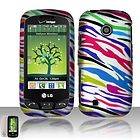   ZEBRA HARD PLASTIC COVER CASE 4 LG COSMOS TOUCH VN270 ACCESSORY