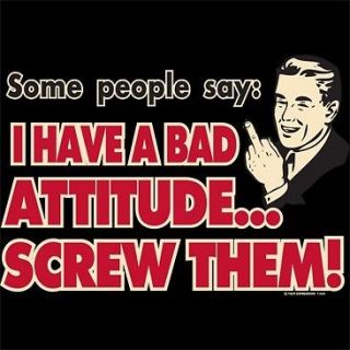 People Say I Have A Bad Attitude Black Oversize Tote Bag NEW Free 