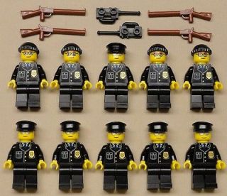 10 NEW Lego Policemen CITY TOWN Minifigs People COPS POLICE GUYS w 