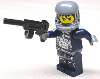 NEW Lego Army Halo Minifig SPECIAL OPS FBI Guy MIB Men w/ MACHINE GUN