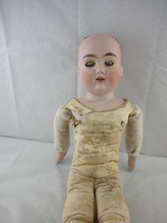 Antique Bisque head & hands Kid Leather Body Doll MAJESTIC #22 GERMANY 