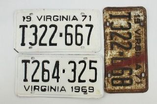 vintage license plates lot in License Plates
