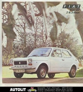 1976 Fiat 127 2 & 3 Door Saloon Saloon Brochure England