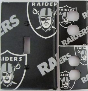 Oakland Raiders Light Switch & Outlets Customize Create Your Own Order