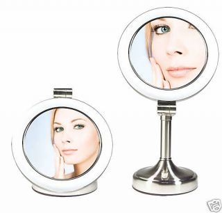   /1X Dimmable Sunlight Dual Sided Lighted Vanity MakeUp Mirror SLV410