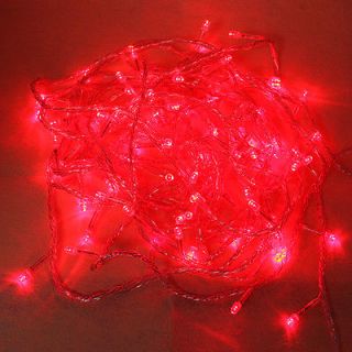 New Red 10M 100 LED Christmas Fairy Party String Lights, Waterproof